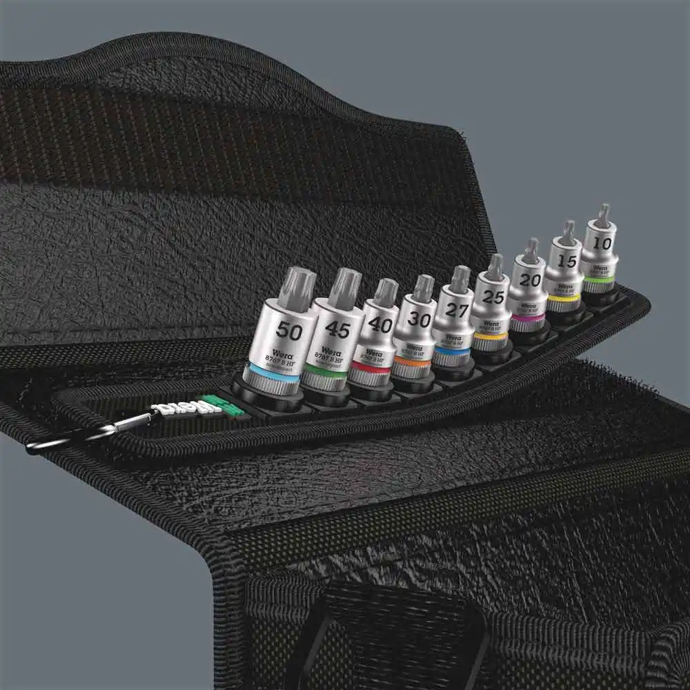 WERA Belt B 3 TORX HF Zyklop Bit Socket Set w/ Holding Function 3/8" Drive - 9 Piece WER003972