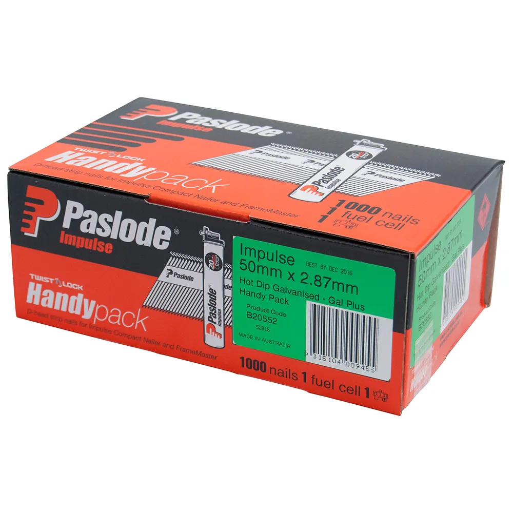 PASLODE 50mm Impulse Nails 1000 Pack B20552