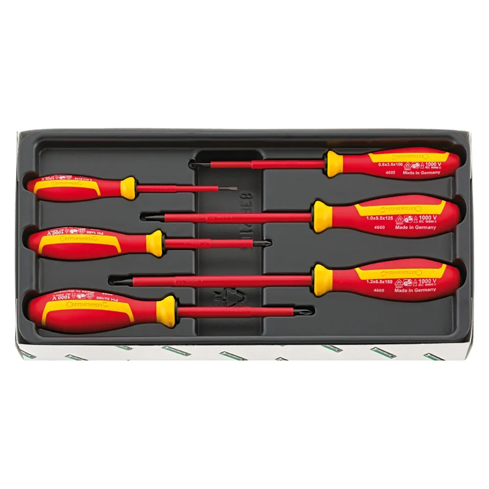 STAHLWILLE DRALL+ VDE Screwdriver Set - 6 Piece 96469515
