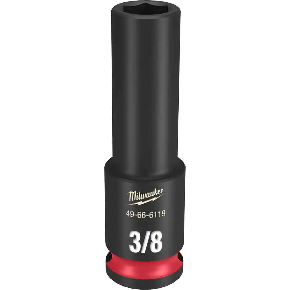 MILWAUKEE SHOCKWAVE 3/8" Drive 3/8" Deep 6 Point Impact Socket 49666119
