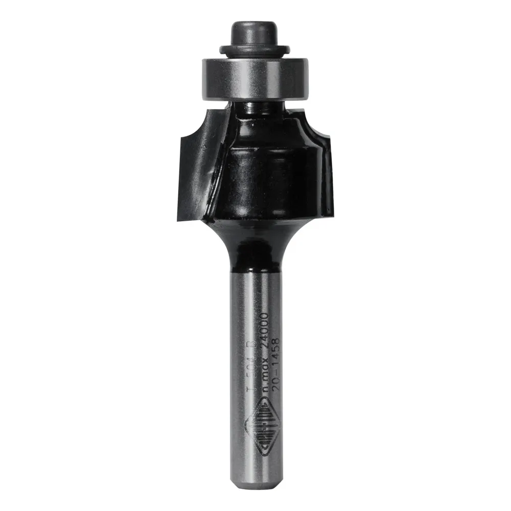 CARBITOOL Router Bit TCT Rounding Over Bit 1/8inch -Radius 1/4inch -Shank T 504 B