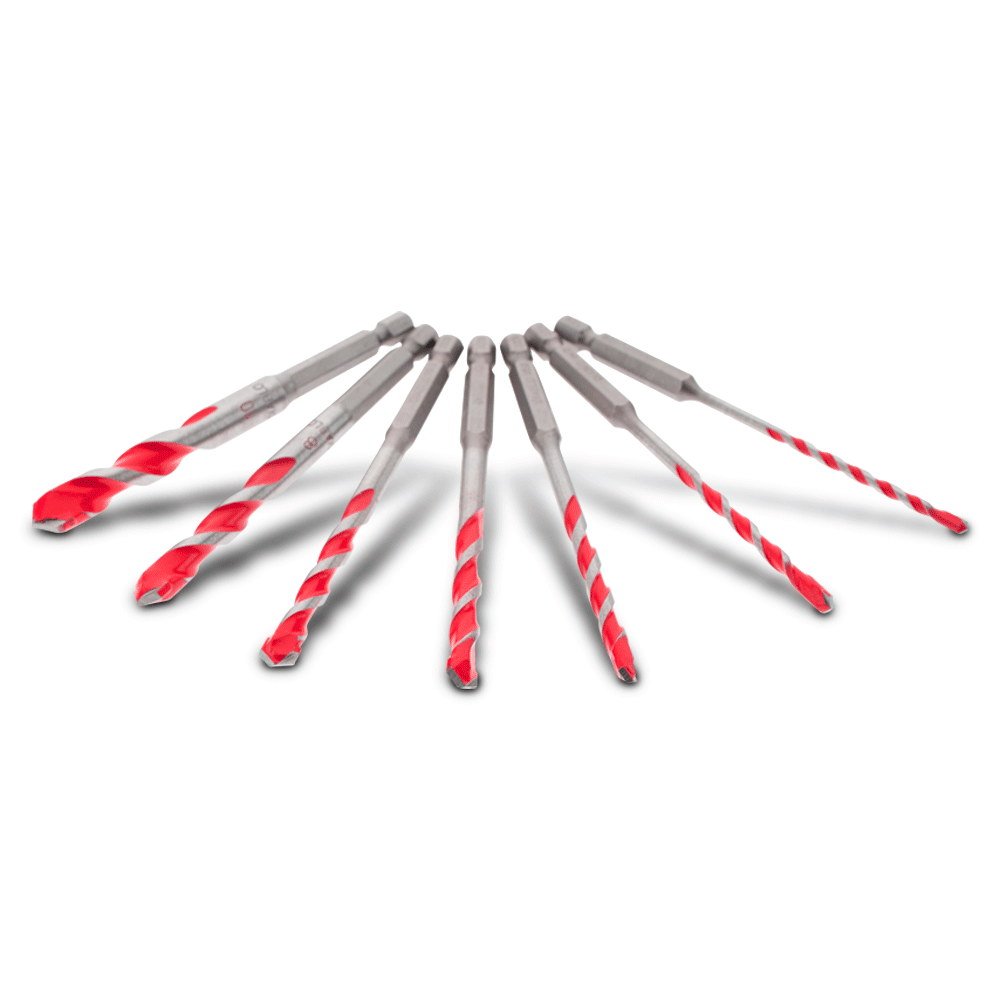 DIABLO 3 - 10mm TCT SpeedDemon Red Granite Drill Bit Set - 7 Piece 2608841979