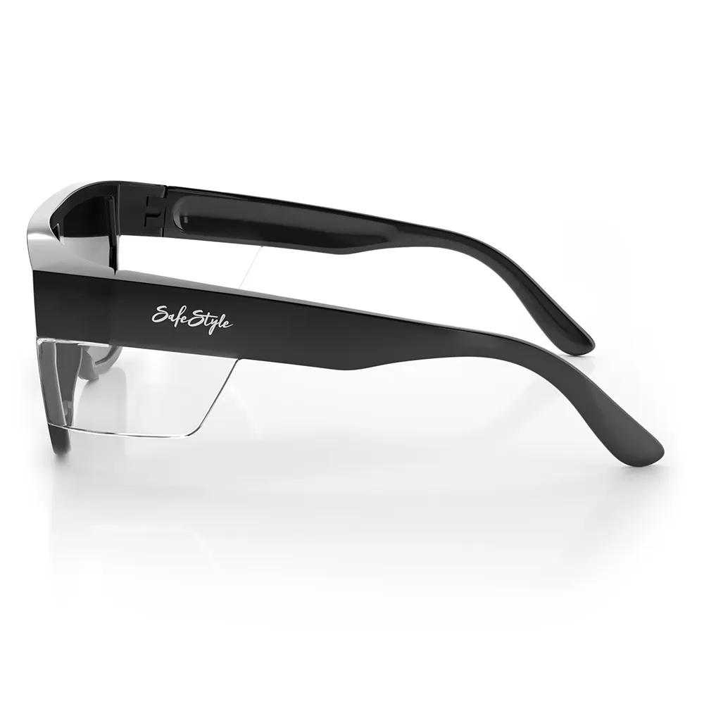 SAFESTYLE Safety Spectacle Primes Black Frame Tinted Lens PBT100
