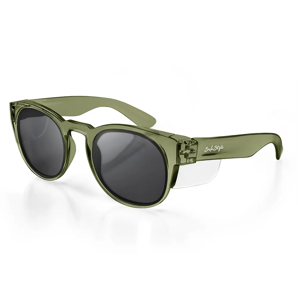 SAFESTYLE Cruisers Safety Spectacles Polarised UV400 - Green Frame CRGRP100