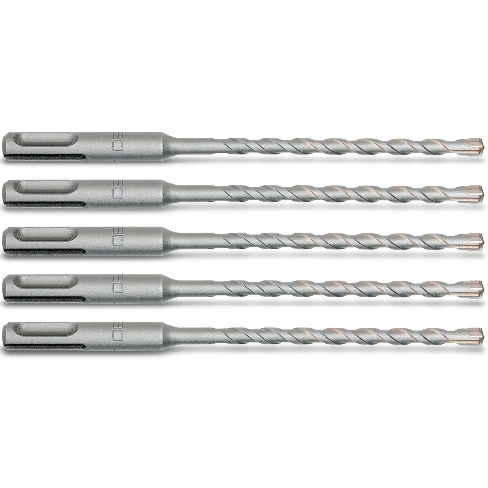 DETROIT 12.0 x 210mm 4-Cutter SDS-Plus TCT Hammer Drill Bit - 5 Piece