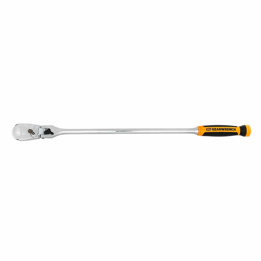GEARWRENCH 609mm 1/2inch 90T Cushion Lock Flex HD Teardrop Ratchet 81372T