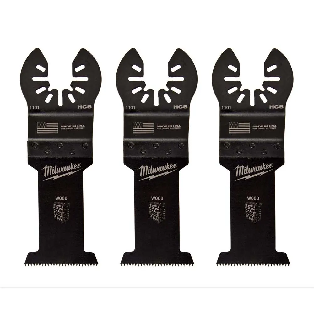 MILWAUKEE 3 piece 35mm OPEN-LOK High Carbon Steel Wood Blade 49251103