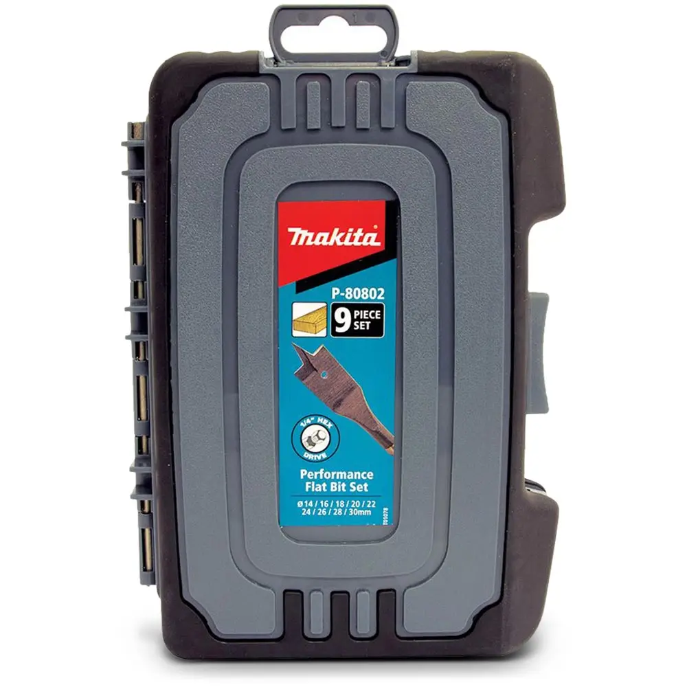 MAKITA 14-30mm Spade Bit Set - 9 Piece