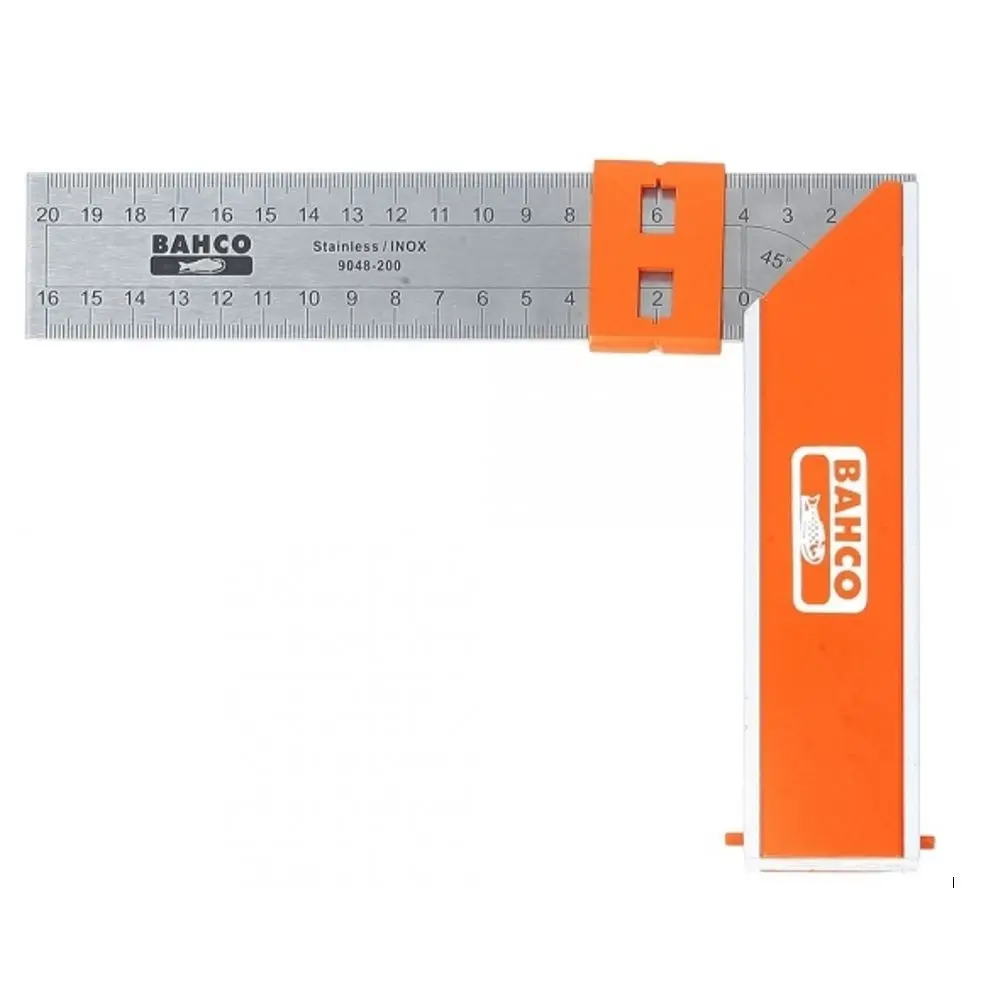 BAHCO SQUARE, 200MM, WITH ADDITIONAL SLIDING MARKER 9048200