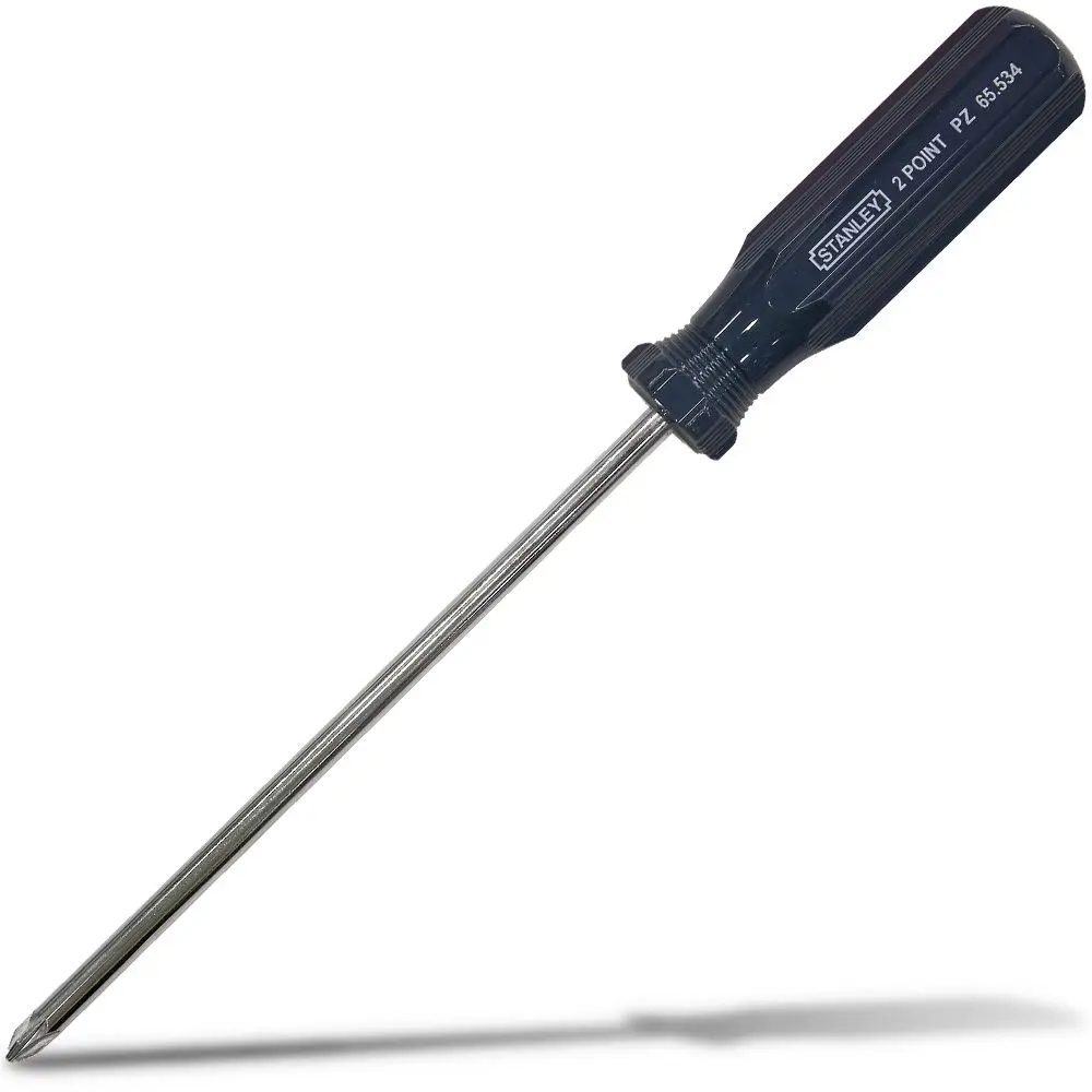 STANLEY No.2 150mm Pozidriv Tip Acetate Handle Screwdriver 65-534