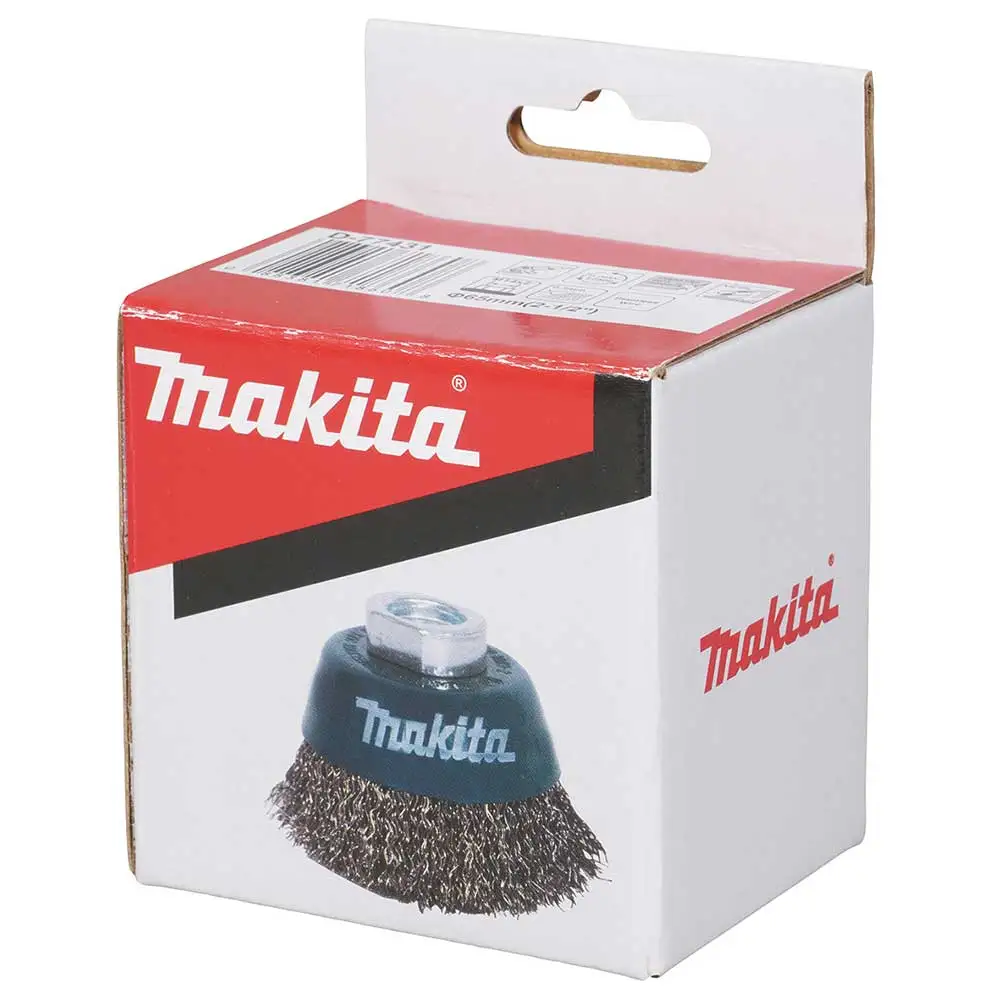 MAKITA 65mm x M14-2 Stainless Steel Cup Brush Crimped D-77431
