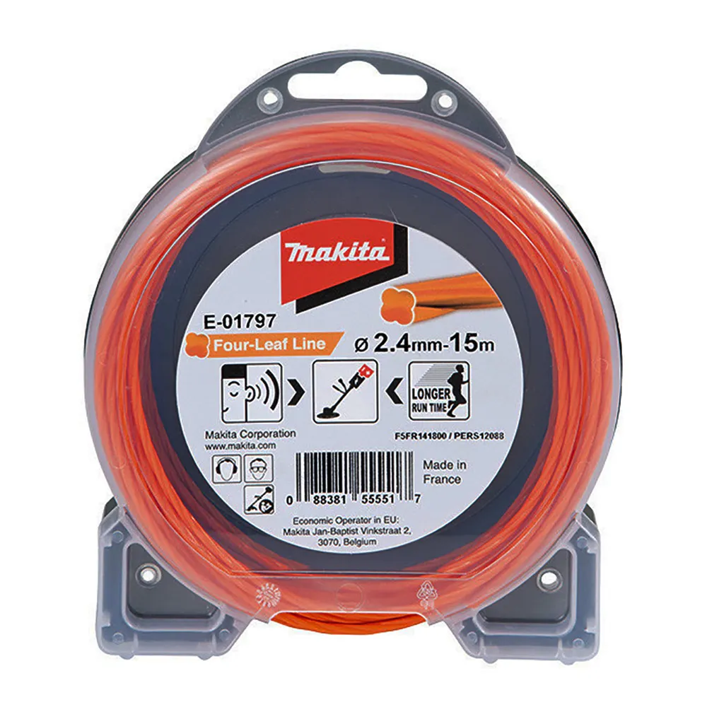 MAKITA 2.4mm x 15m Clover Silent Nylon Line E01797
