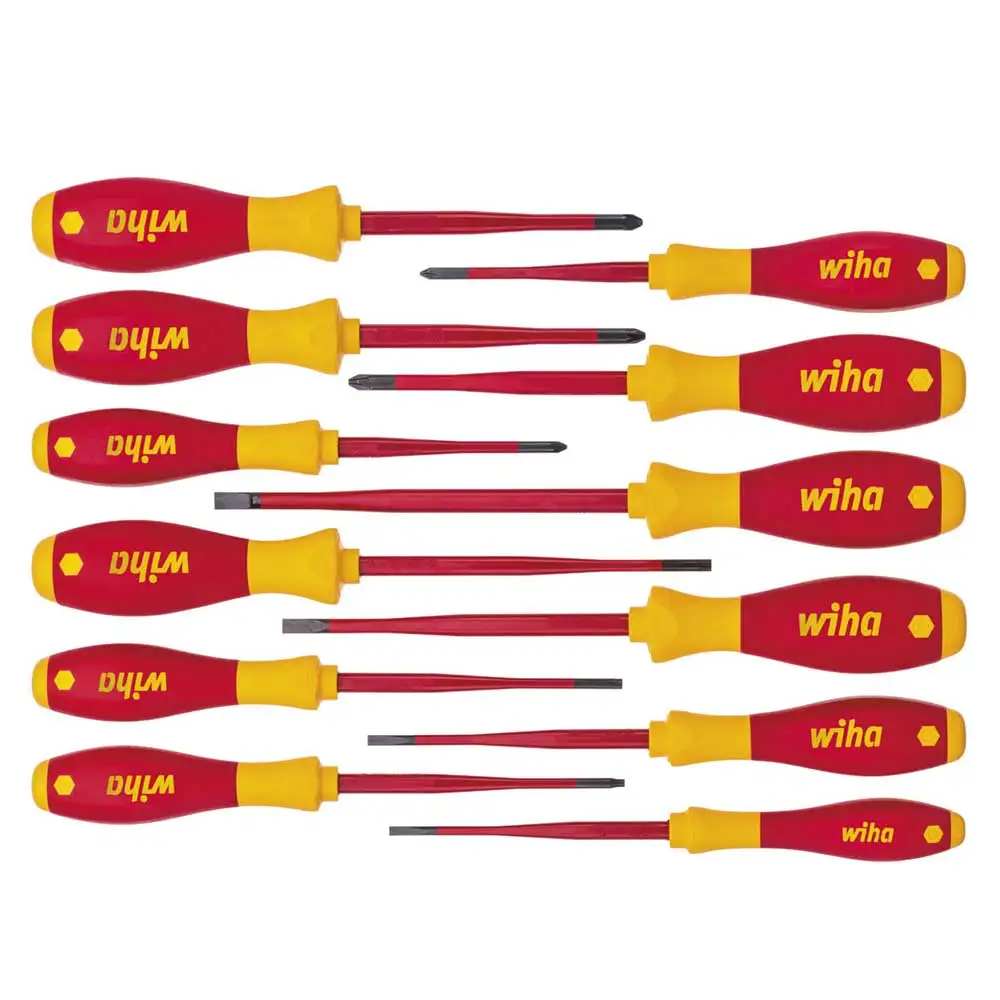 WIHA 12 Piece Softfinish Electric Slimfix Screwdriver Set 41003