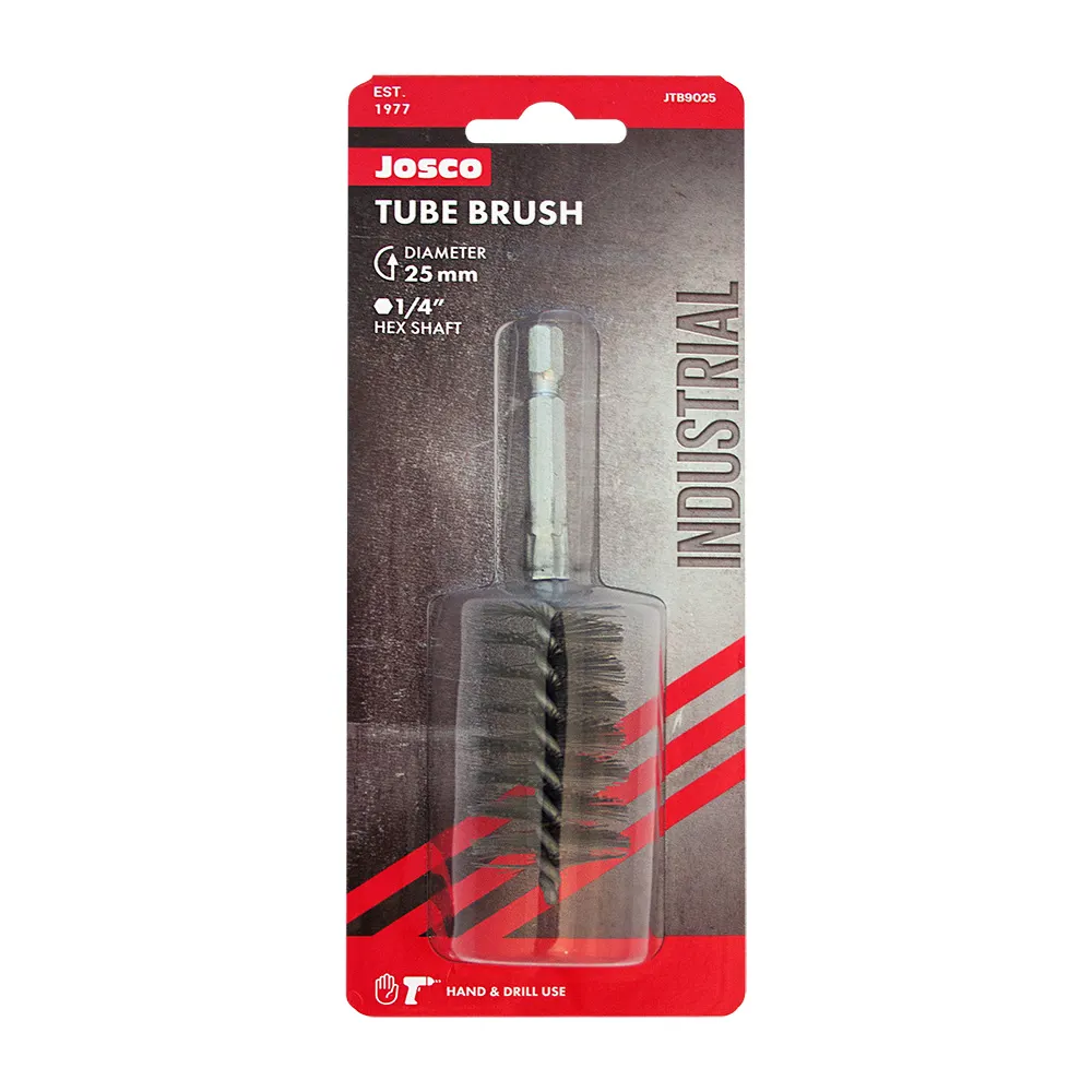 JOSCO 25 x 45 x 90mm 1/4-Hex Condenser Tube Brush