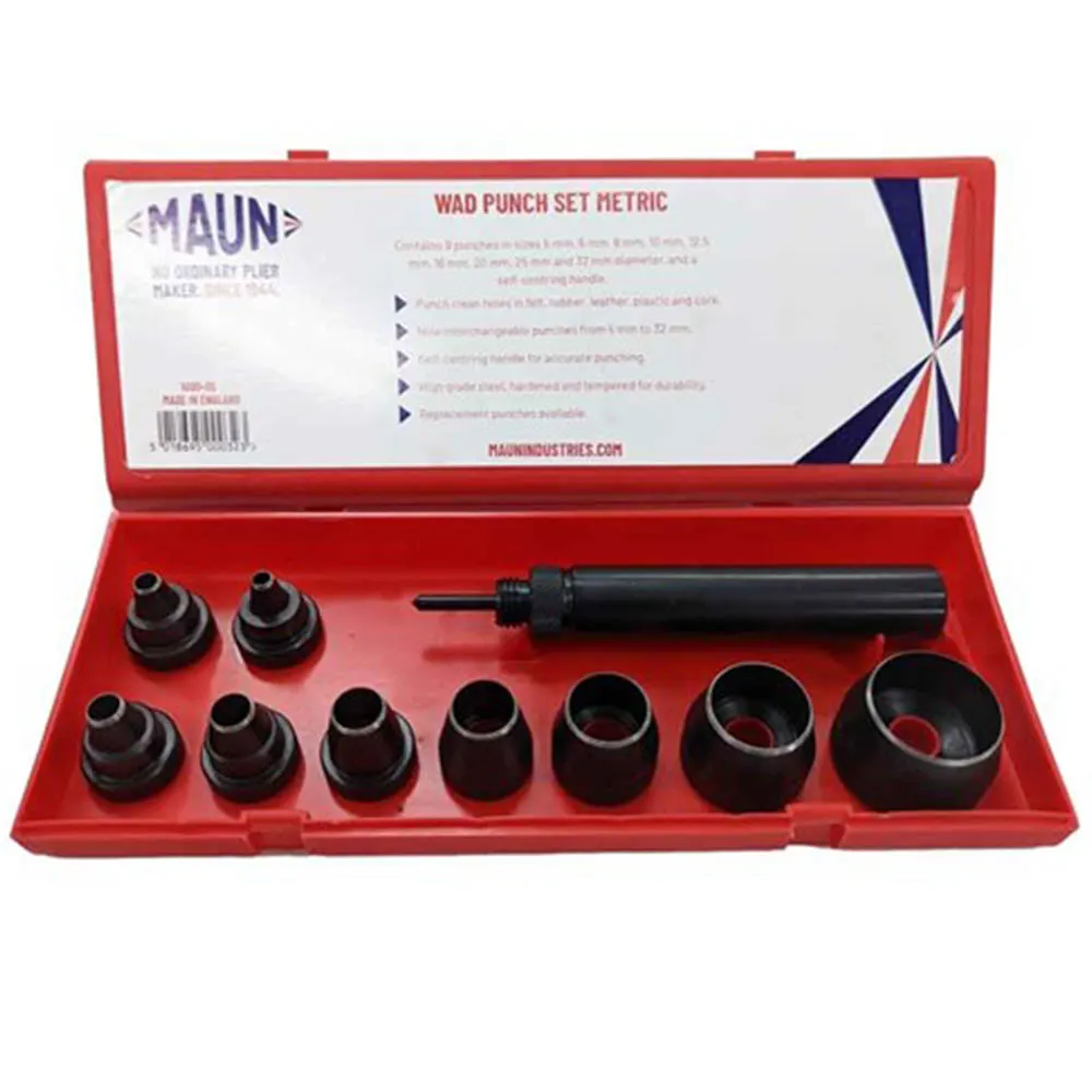 MAUN Punch Wad Set Metric 10 Piece MA100005