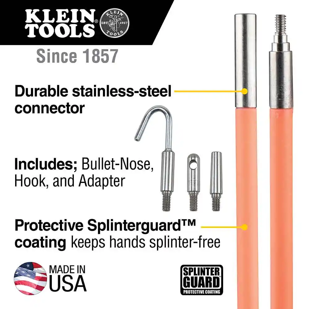 KLEIN 10ft (3M) Glow Lo Flex Fish Rod A-50103