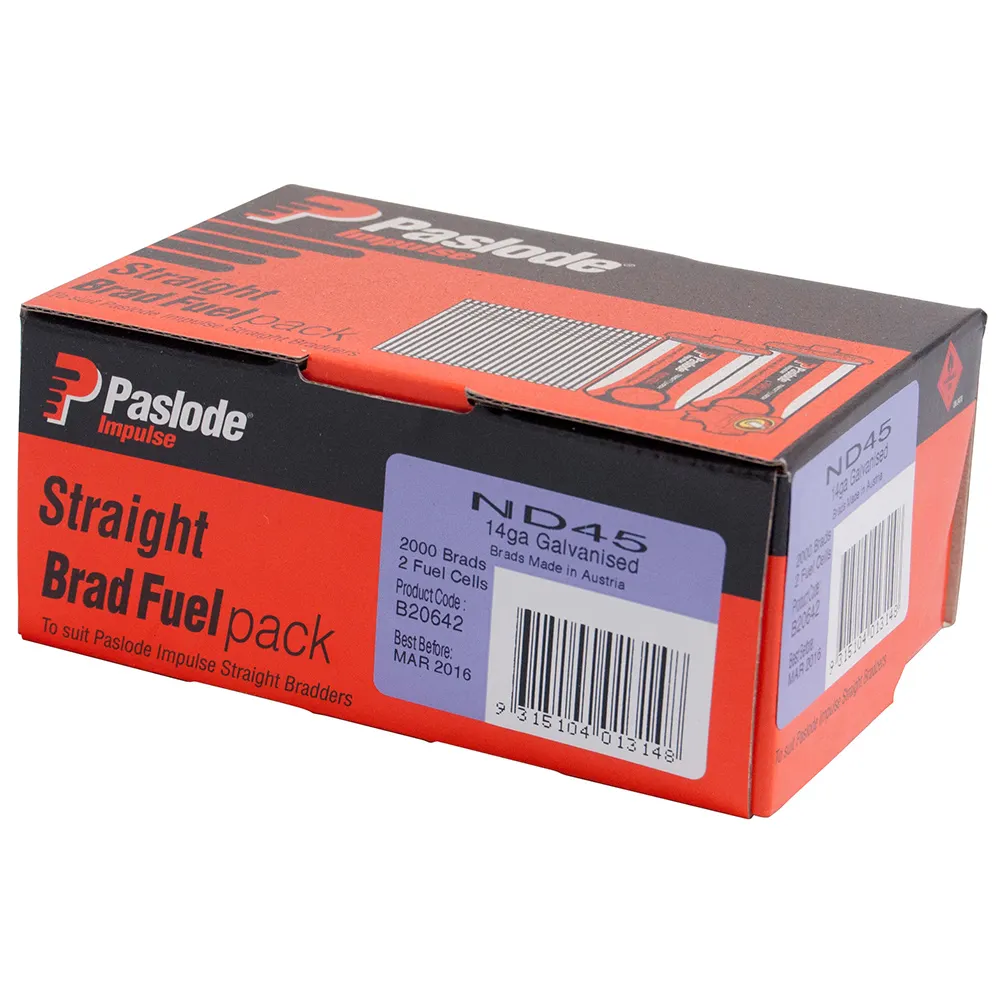 PASLODE 45mm ND Series Brads 2000 Pack B20642