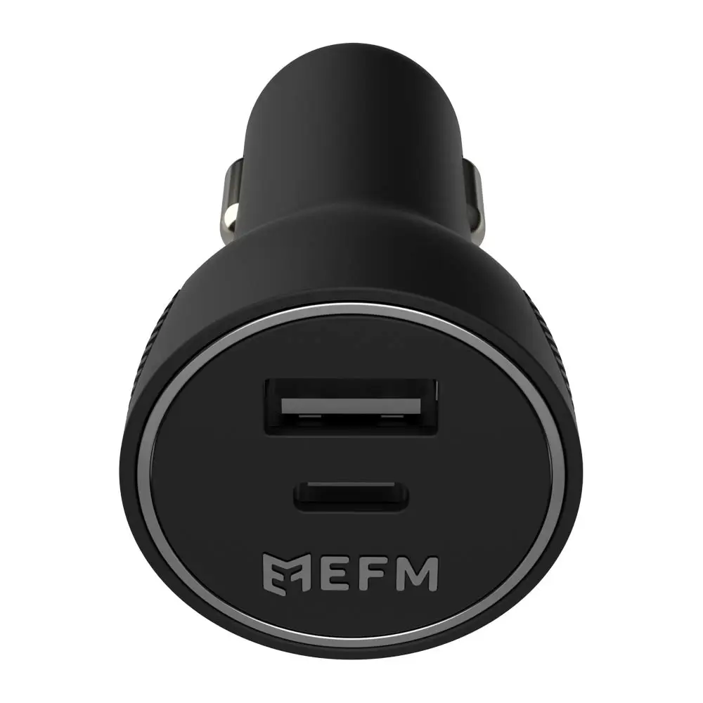 EFM 30W Dual Port Car Charger - With Power Delivery and PPS EFP30WU932BLA