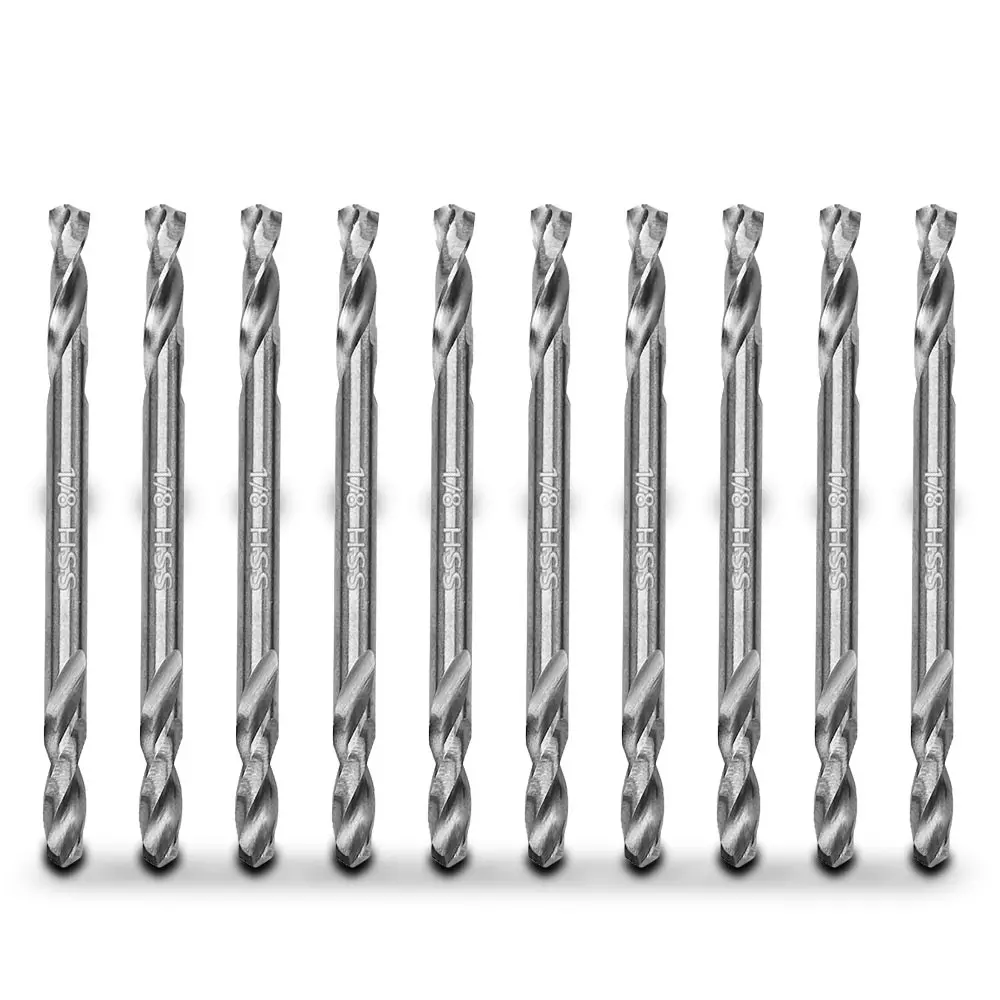 MARXMAN 1/8"x50mm HSS Metal Panel D/End Drill Bit - 10 Piece MDEPD1810PC