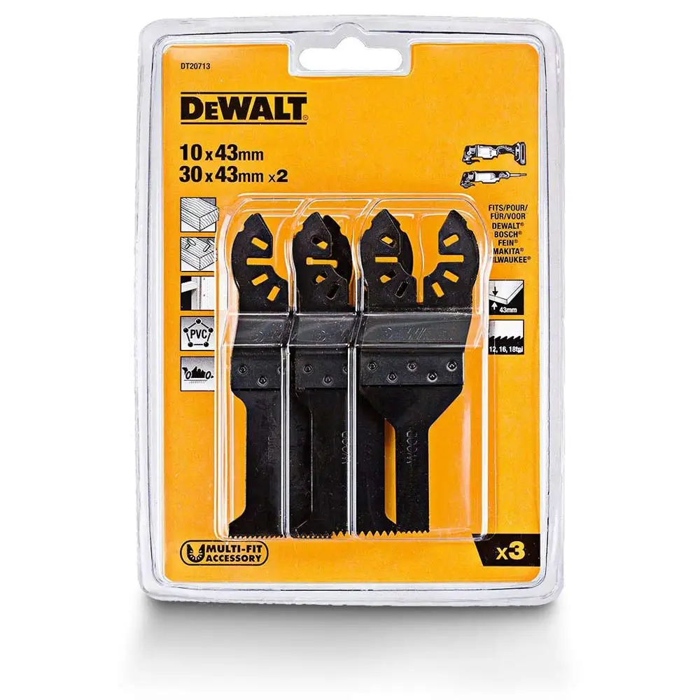 DEWALT 3 Piece Multitool Blade Set for Wood Cutting DT20713-QZ