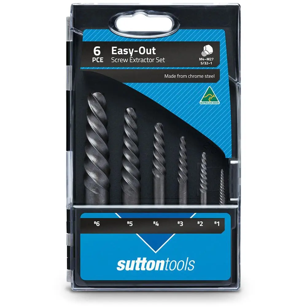 SUTTON No.1-6 Screw Extractor Set - EASY-OUT - 6 Piece