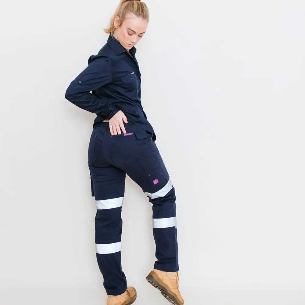 GREEN HIP Pants Cargo Reflective Navy Blue P-CREF-B 06