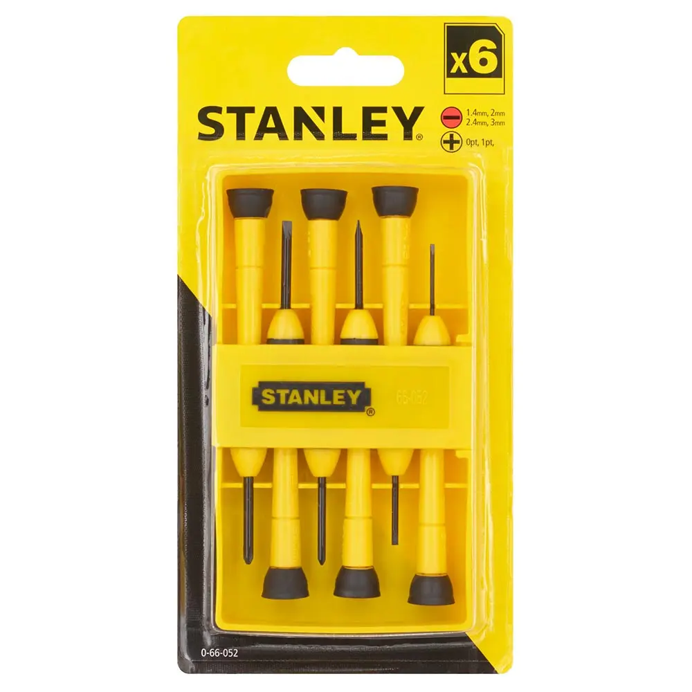 STANLEY 6 Piece Pricision Screwdriver Set 66-052