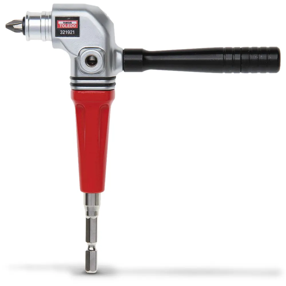 TOLEDO 1/4-Hex Right Angle Drill Attachment