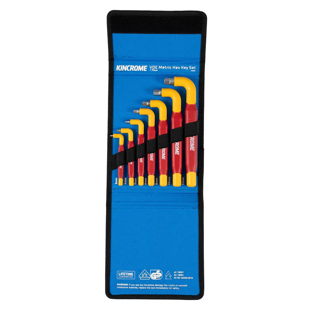 KINCROME VDE Metric Hex Key Set Piece - 7 Piece K5250