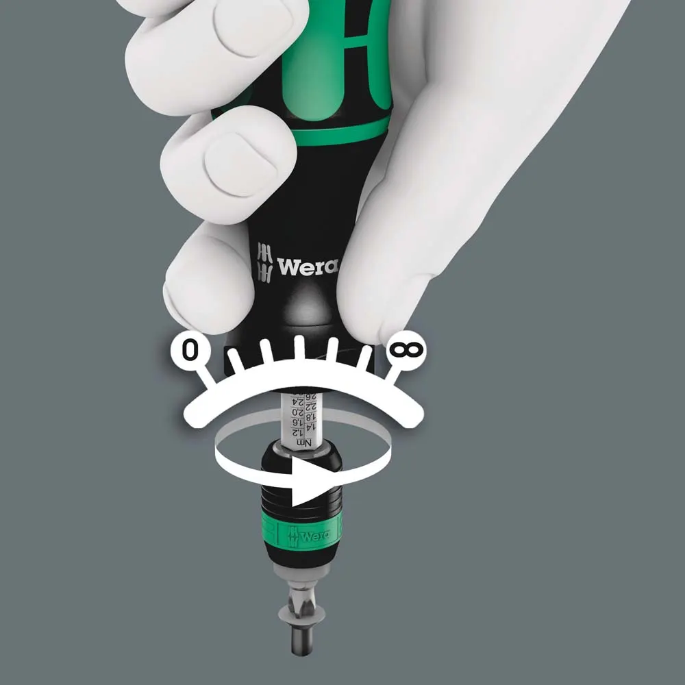 WERA Series 7400 Adjustable Torque Screwdriver 0.1 - 0.34Nm WER074770