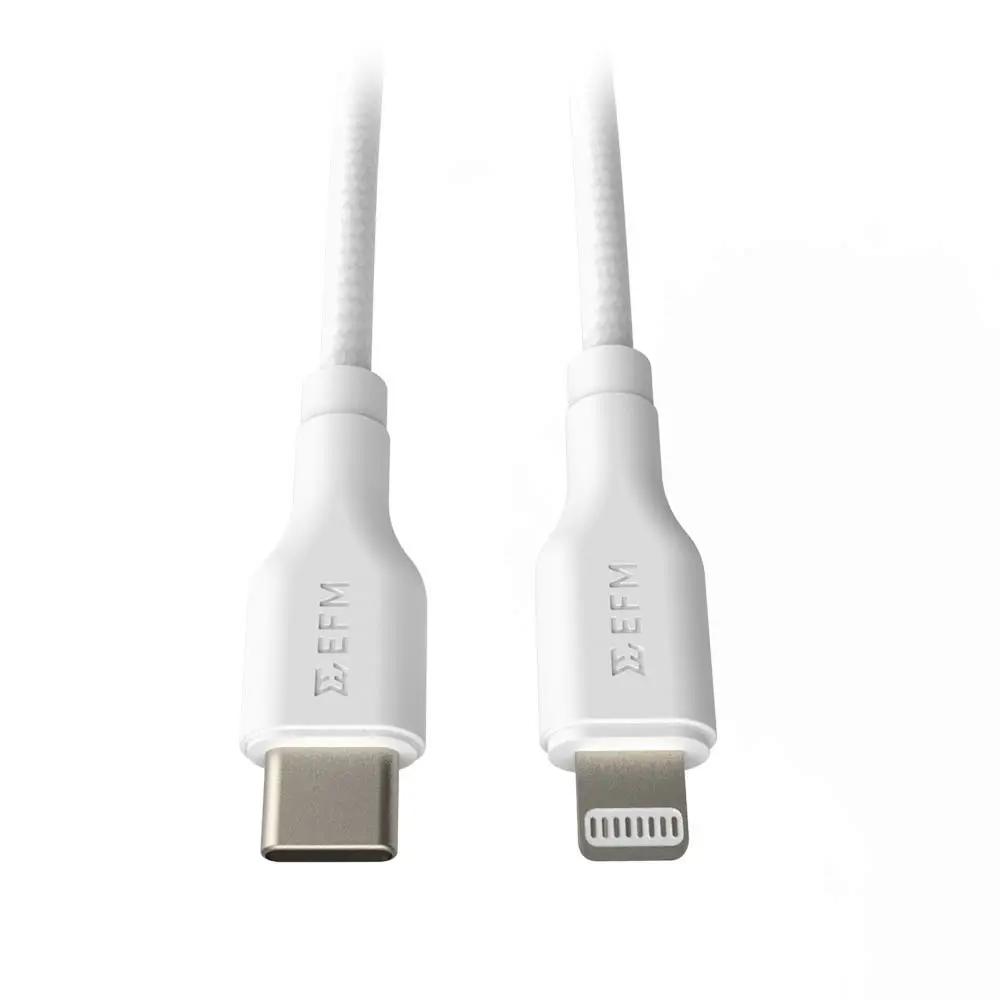 EFM 2m Type-C to Lightning Cable - White EFCASAE938WHI
