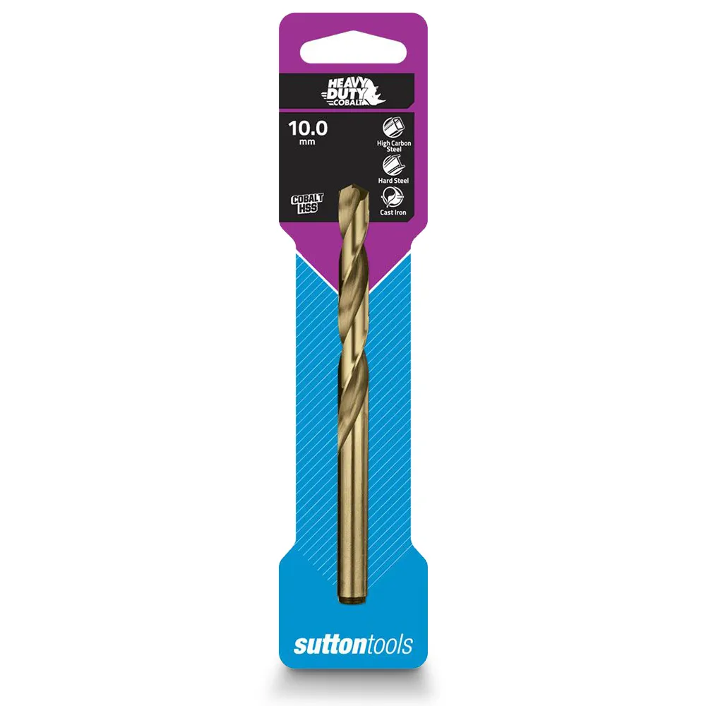 SUTTON 10.0 x 133mm HSS-Cobalt Jobber Drill Bit - HD-COBALT