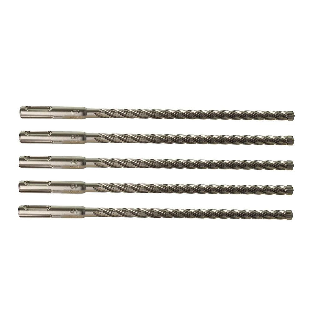MILWAUKEE 8 x 215mm SDS Plus 4-Cutter TCT Masonry Drill Bit - 5 Piece 4932478534