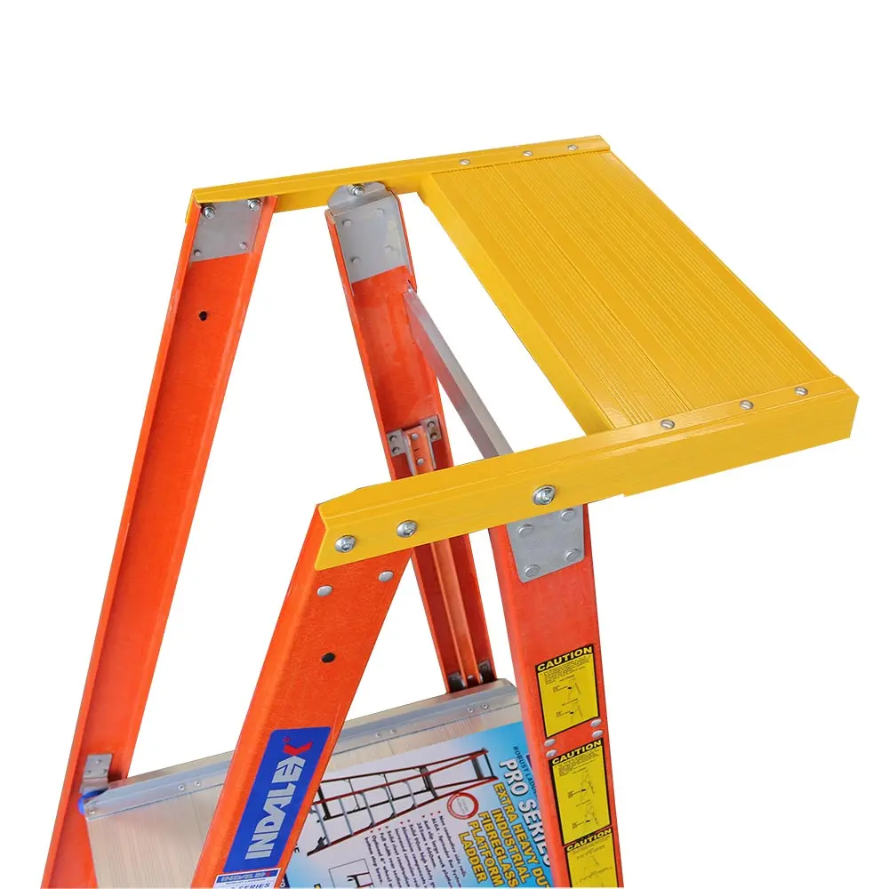 INDALEX Platform Ladder Heavy Duty Top Shelf PROPHDTS