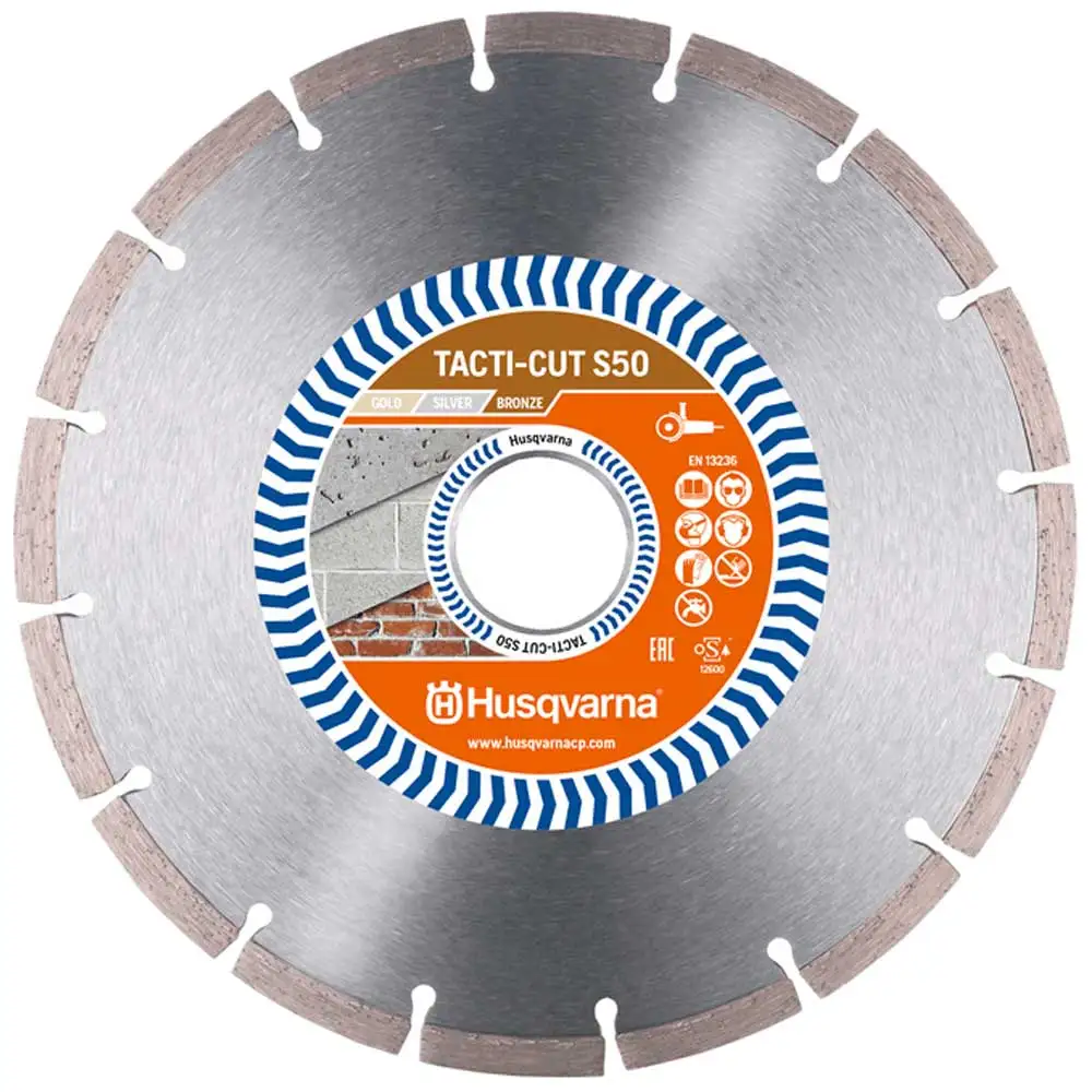 HUSQVARNA 150mm Segmented Diamond Blade for General Purpose Cutting - TACTI-CUT S50