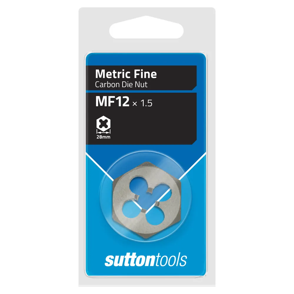 SUTTON M12 X 1.5 Hexagon Die Nut M4411207