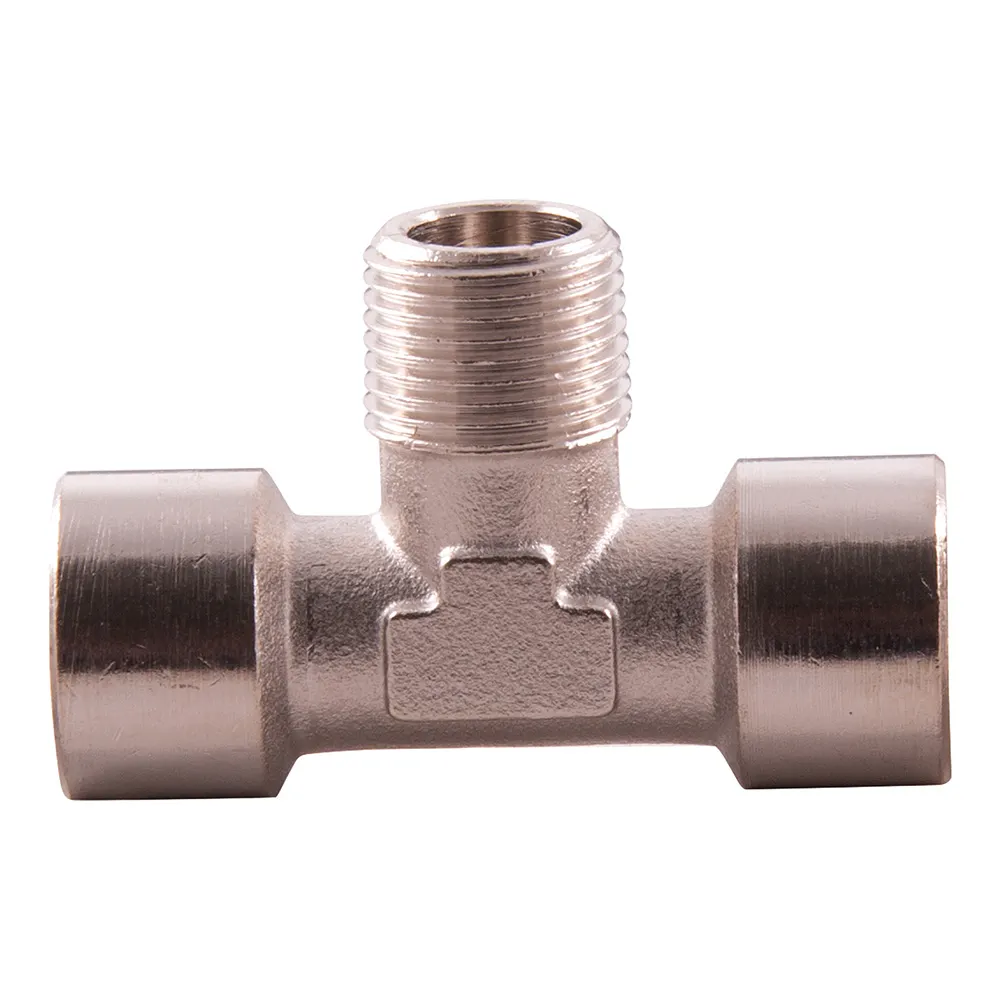 SONSBEEK T-PIECE 3/8inch BSP F-M-F BRASS