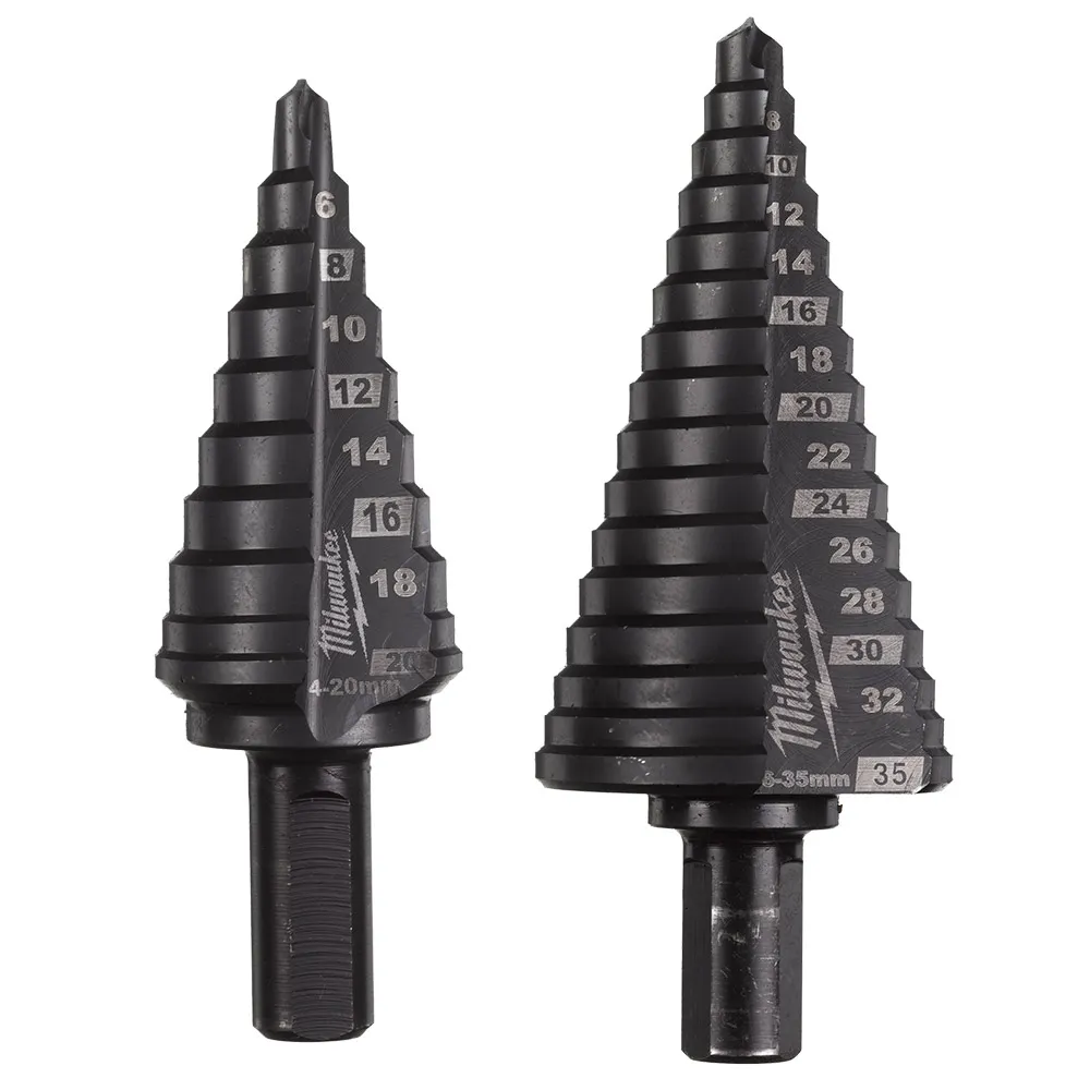 MILWAUKEE 4-20mm/6-35mm Cobalt AlCrN Step Drill Bit Set - 2 Piece 48899398
