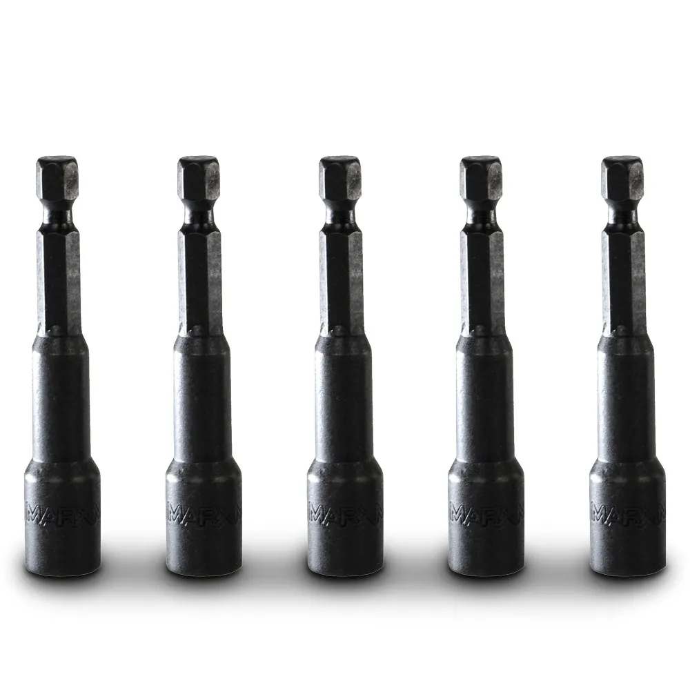 MARXMAN 5/16x65mm Magnetic Power Impact Nutsetter Bit - 5 Piece MN516655PC