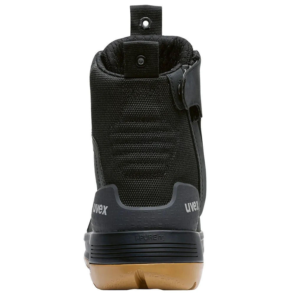 UVEX 3 X-Flow Zip Safety Boot - Black/Tan
