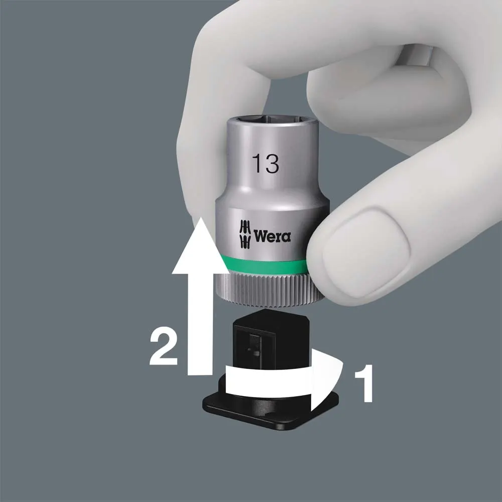 WERA Belt B 3 TORX HF Zyklop Bit Socket Set w/ Holding Function 3/8" Drive - 9 Piece WER003972