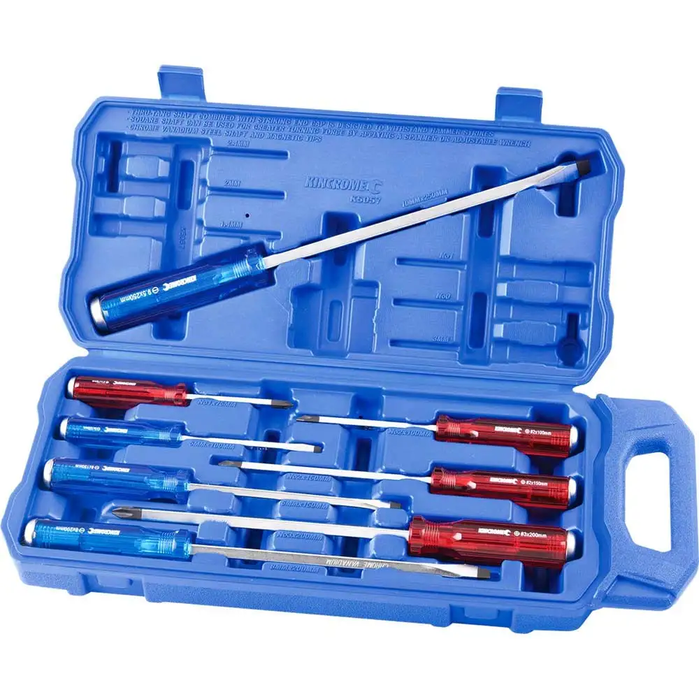 KINCROME Thru-Tang Screwdriver Set - 8 Piece K5057