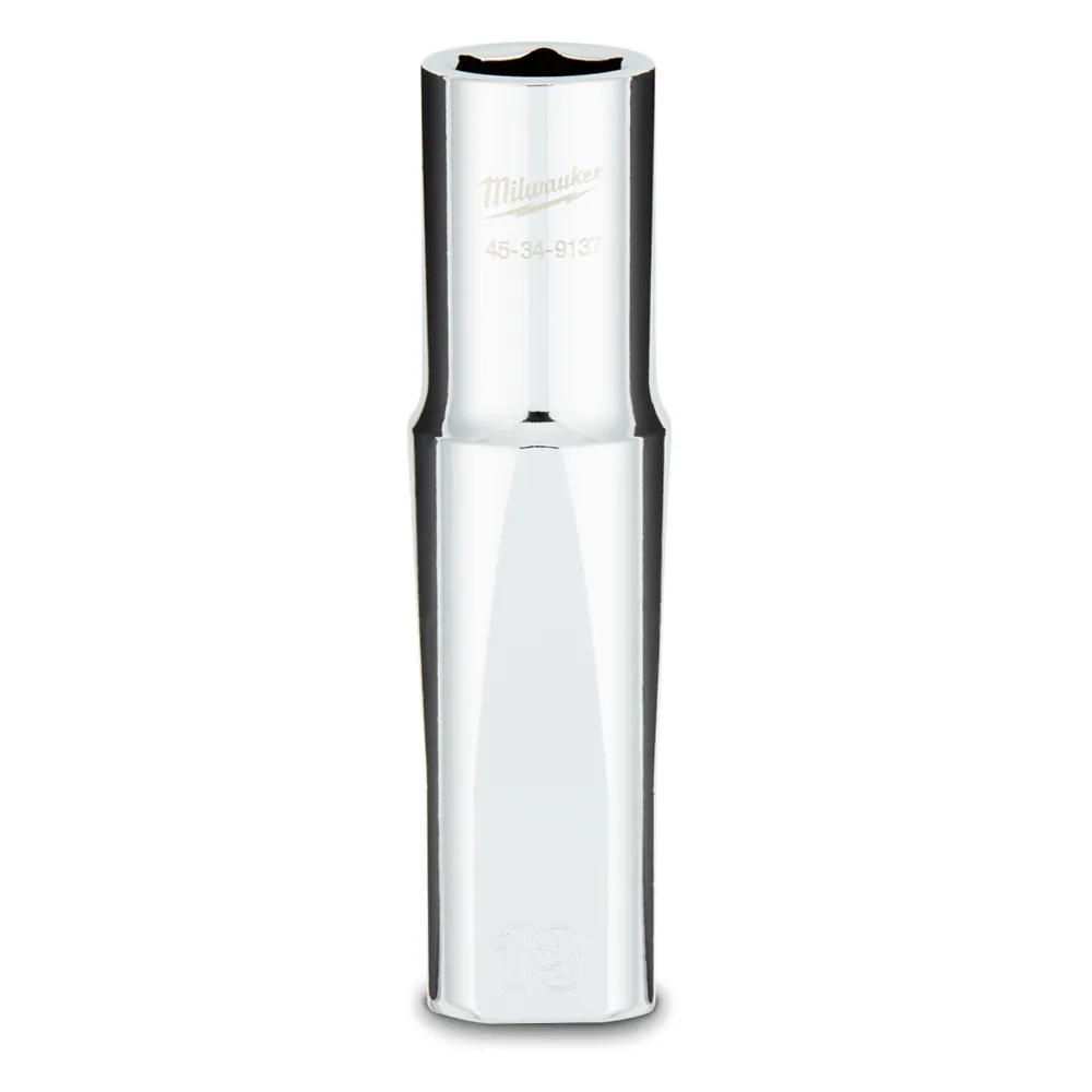 MILWAUKEE 1/2 Drive 13mm Metric 6-Point Deep Socket 45349137