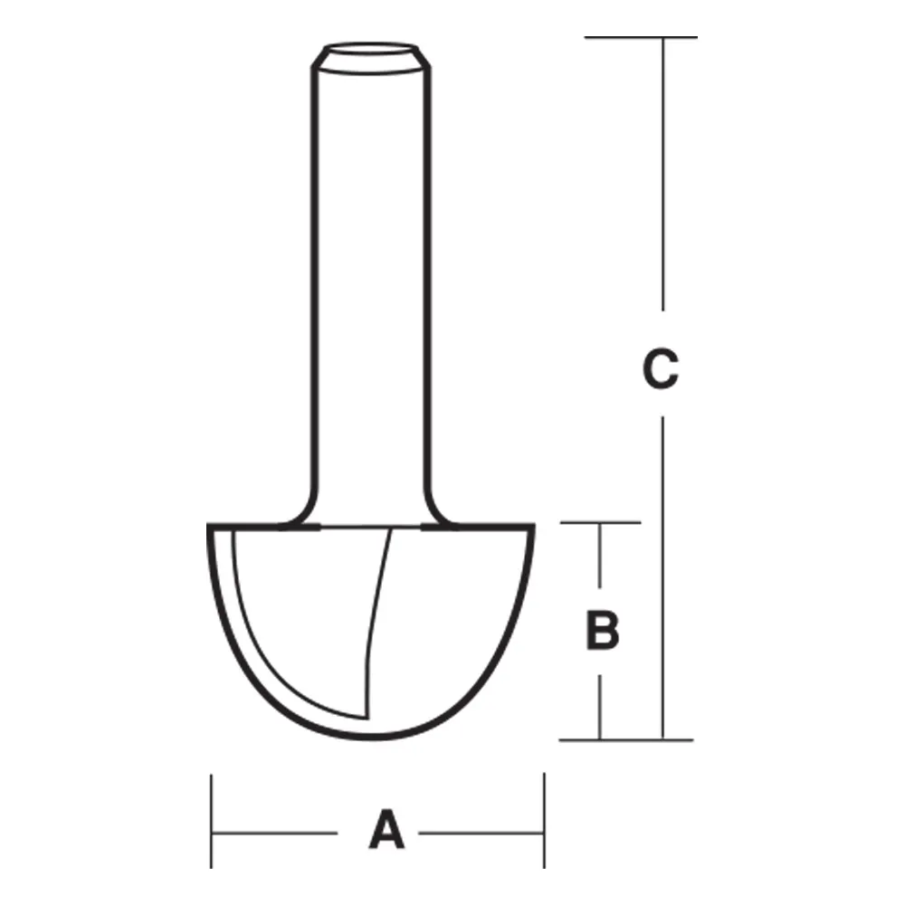 ECONOCUT Router Bit TCT Core Box 19mm 1/2inch -Shank EY 424 1/2