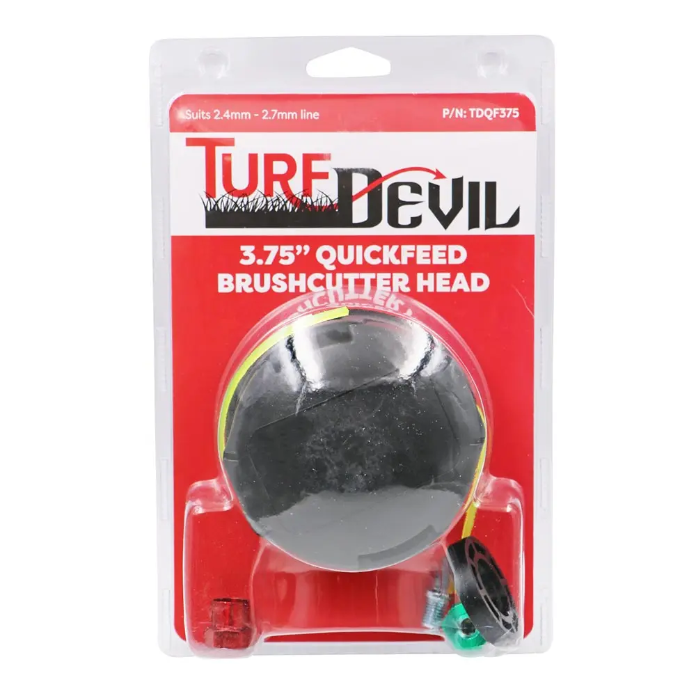 TURF DEVIL 2.4mm-2.7mm Quick Feed Line Trimmer Head TDQF375