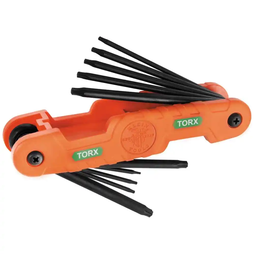 KLEIN TORXS Pro Folding Hex Key Set - 10 Key A-70550T