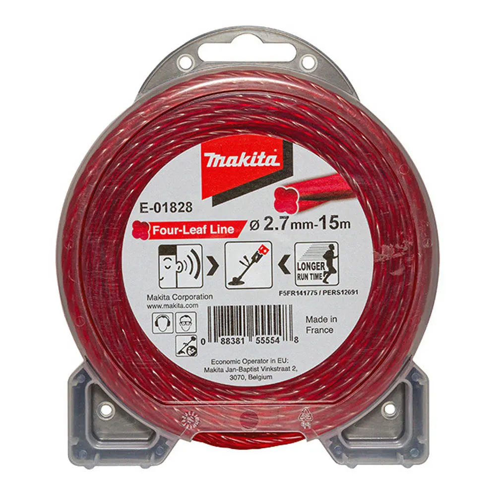 MAKITA 2.7mm x 15m Four Leaf Silent Nylon Line E01828