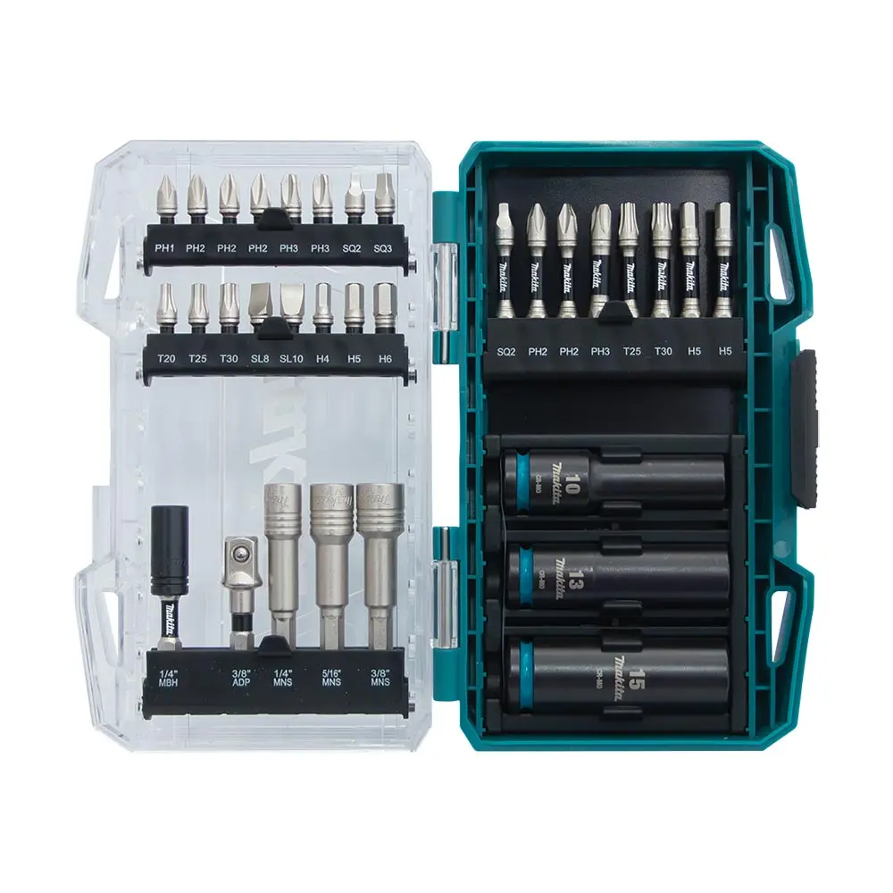 MAKITA Imp-XPS Screwdriver and Socket Bit Set �?32 Piece E-23014