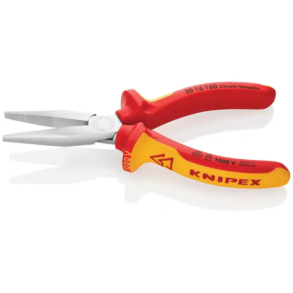 KNIPEX 160mm 1000V Long Nose Pliers 3016160SB