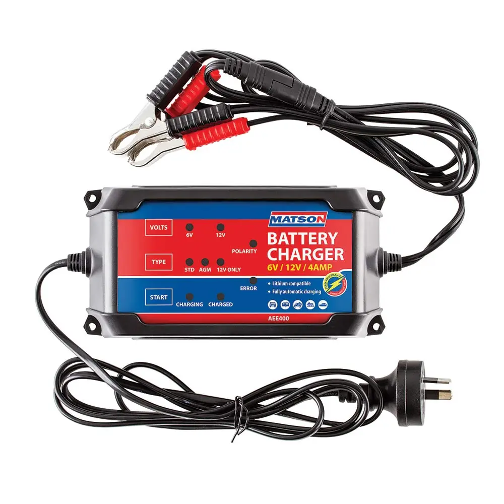 MATSON 6/12V 4AMP Battery Charger AEE400
